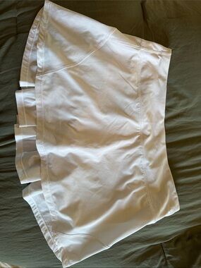 lululemon athletica White Active Skort with Pleated Hem